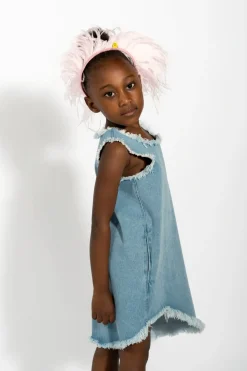 Outlet Marques ' Almeida DENIM SLEEVELESS DRESS BLUE