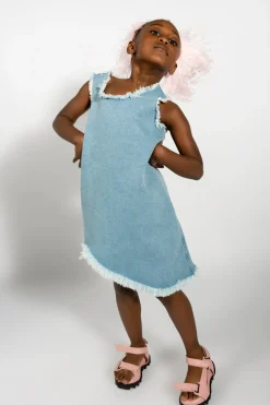 Outlet Marques ' Almeida DENIM SLEEVELESS DRESS BLUE