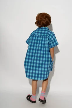 Outlet Marques ' Almeida GINGHAM BOXER SHORTS BLUE