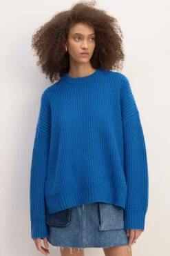 Sale Marques ' Almeida KNIT JUMPER BLUE