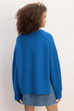 Sale Marques ' Almeida KNIT JUMPER BLUE