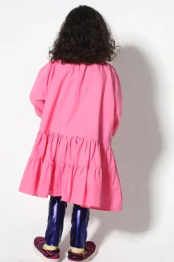 Outlet Marques ' Almeida BRIGHT PINK LOOSE GATHERED DRESS BRIGHTPINK