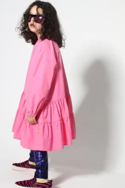 Outlet Marques ' Almeida BRIGHT PINK LOOSE GATHERED DRESS BRIGHTPINK