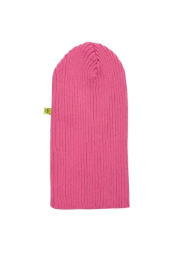 Hot Marques ' Almeida BRIGHT PINK MERINO KNIT BEANIE BRIGHTPINK