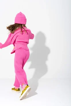 Hot Marques ' Almeida BRIGHT PINK MERINO KNIT BEANIE BRIGHTPINK