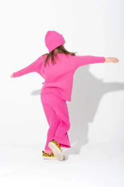 Hot Marques ' Almeida BRIGHT PINK MERINO KNIT JUMPER BRIGHTPINK