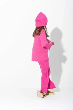 Hot Marques ' Almeida BRIGHT PINK MERINO KNIT TROUSERS BRIGHTPINK