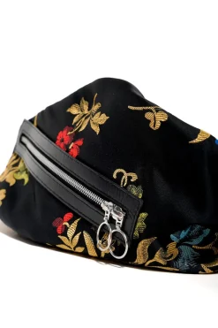 Clearance Marques ' Almeida BROCADE BUM BAG BLACK