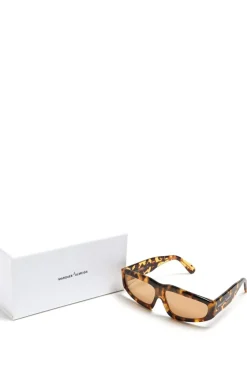 Discount Marques ' Almeida TORTOISE ANGULAR FRAME SUNGLASSES BROWN