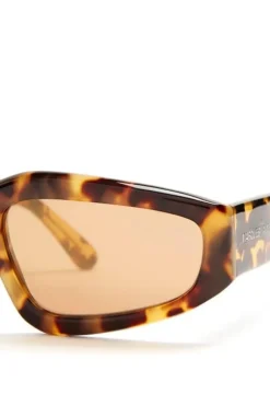 Discount Marques ' Almeida TORTOISE ANGULAR FRAME SUNGLASSES BROWN