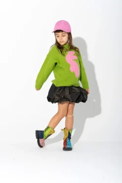Clearance Marques ' Almeida BUNNY CREW NECK KNIT JUMPER GREEN