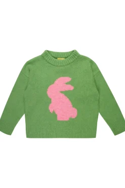 Clearance Marques ' Almeida BUNNY CREW NECK KNIT JUMPER GREEN