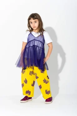 Outlet Marques ' Almeida BUNNY PRINT LOOSE TROUSERS YELLOW