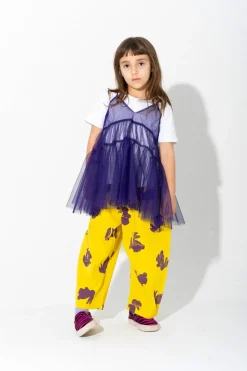 Outlet Marques ' Almeida BUNNY PRINT LOOSE TROUSERS YELLOW