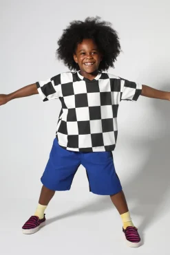 Marques ' Almeida CHECK T-SHIRT BLACKWHITE