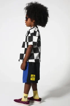 Marques ' Almeida CHECK T-SHIRT BLACKWHITE