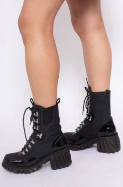 New Marques ' Almeida CHUNKY SOLE BOOT BLACK
