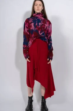 Sale Marques ' Almeida CLASSIC M'A MERINO SKIRT IN RED