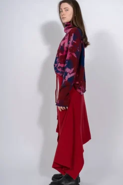 Sale Marques ' Almeida CLASSIC M'A MERINO SKIRT IN RED