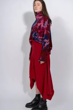 Sale Marques ' Almeida CLASSIC M'A MERINO SKIRT IN RED