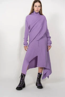 Online Marques ' Almeida CLASSIC M'A MERINO SKIRT IN LILAC