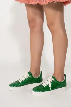 Discount Marques ' Almeida CLASSIC SNEAKER PHYTON GREEN