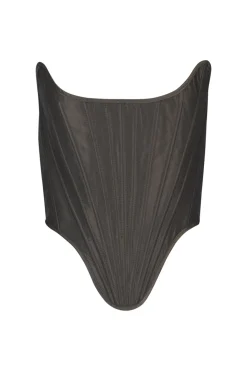 Outlet Marques ' Almeida DARK SHAPED CORSET BROWN