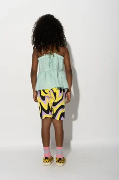 Best Marques ' Almeida DARK WAVY PRINT BIKER SHORTS MULTICOLOUR