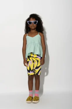 Best Marques ' Almeida DARK WAVY PRINT BIKER SHORTS MULTICOLOUR