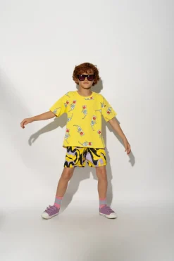 Best Marques ' Almeida DARK WAVY PRINT SWIM SHORT MULTICOLOUR