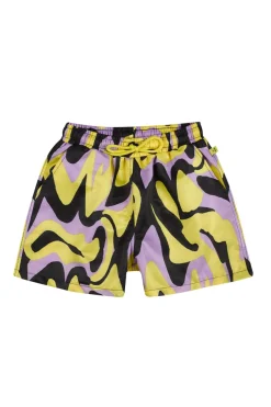 Best Marques ' Almeida DARK WAVY PRINT SWIM SHORT MULTICOLOUR