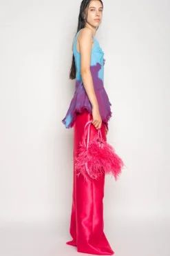 Hot Marques ' Almeida DRILL TIE DYE PEPLUM CORSET TOP MULTICOLOUR