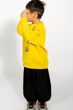 Clearance Marques ' Almeida EMBROIDERED CREW NECK IN YELLOW