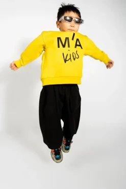 Clearance Marques ' Almeida EMBROIDERED CREW NECK IN YELLOW
