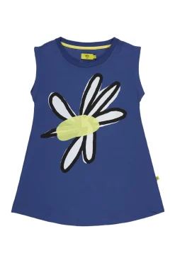 Best Marques ' Almeida FLOWER PRINT T-SHIRT DRESS NAVY