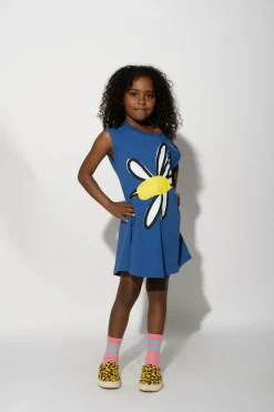 Best Marques ' Almeida FLOWER PRINT T-SHIRT DRESS NAVY