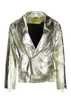 Discount Marques ' Almeida BIKER JACKET GOLD