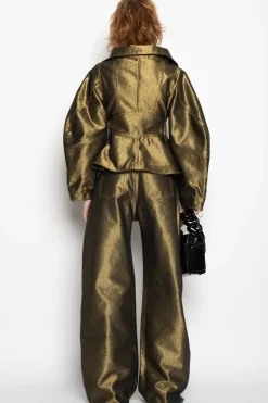 Discount Marques ' Almeida DENIM PATCH POCKET BOYFRIEND JEANS GOLD