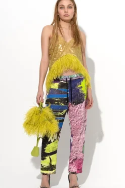 Clearance Marques ' Almeida GRAFFITI PRINT FLEECE TROUSERS MULTICOLOUR