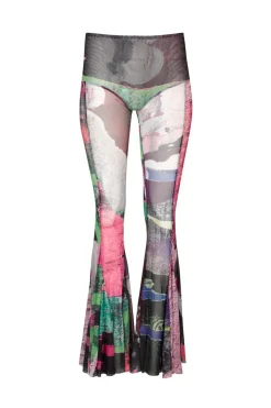 Online Marques ' Almeida GRAFFITI PRINT MESH TROUSERS MULTICOLOUR