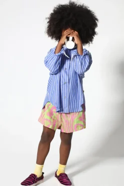 Discount Marques ' Almeida GREEN AND PINK SWIMWEAR LOOSE SHORTS MULTICOLOUR