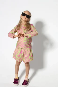 Discount Marques ' Almeida GREEN AND PINK SWIMWEAR LONG SLEEVE TOP MULTICOLOUR