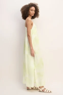 Hot Marques ' Almeida GREEN TIE DYE SLIP DRESS LIGHTGREEN