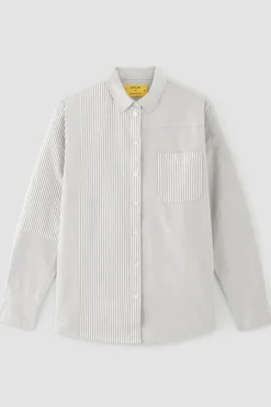 Marques ' Almeida PATCHWORK SHIRT GREY