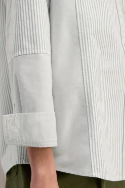 Marques ' Almeida PATCHWORK SHIRT GREY