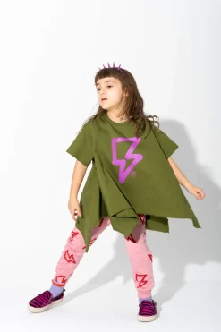 Online Marques ' Almeida AND PINK THUNDER PRINT FLAP T-SHIRT KHAKI