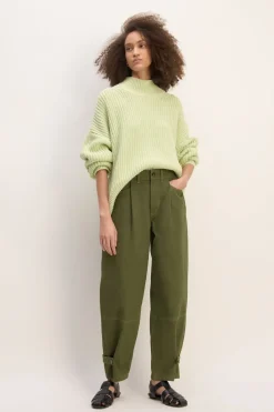 Hot Marques ' Almeida CUFFED TROUSERS KHAKI