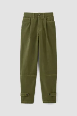 Hot Marques ' Almeida CUFFED TROUSERS KHAKI