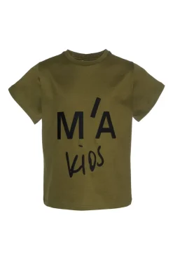 New Marques ' Almeida EMBROIDERED T-SHIRT KHAKI