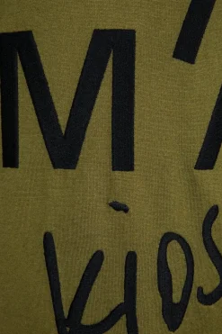 New Marques ' Almeida EMBROIDERED T-SHIRT KHAKI